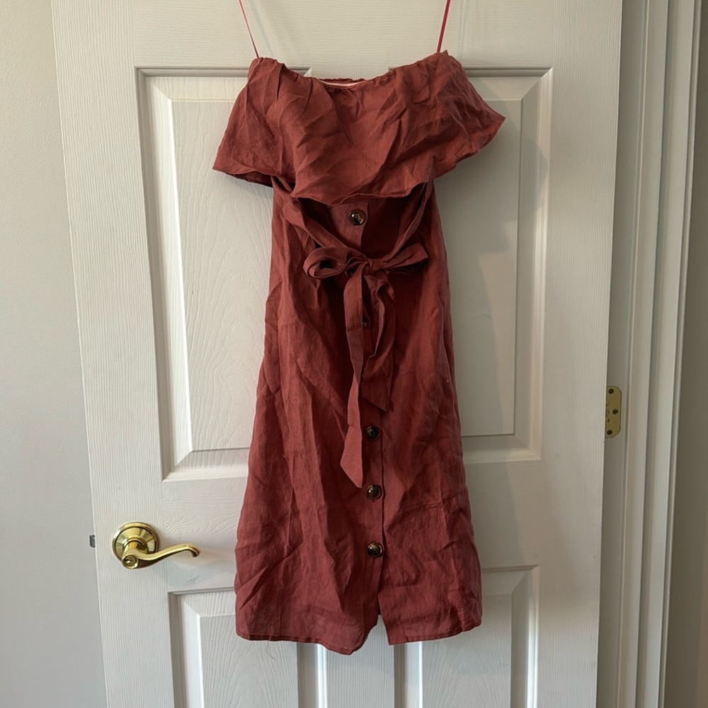 Spring linen dress